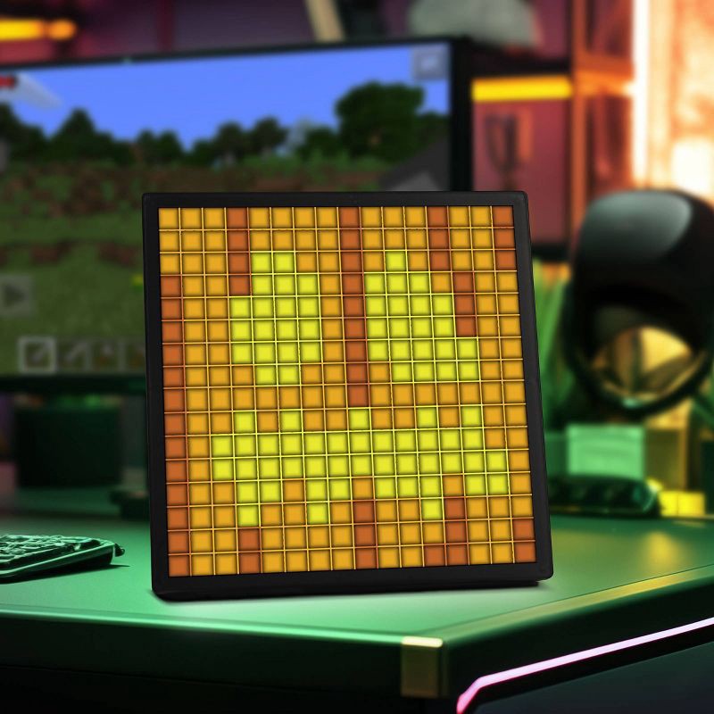 slide 11 of 17, Minecraft Pixel LED Novelty Table Lamp, 1 ct