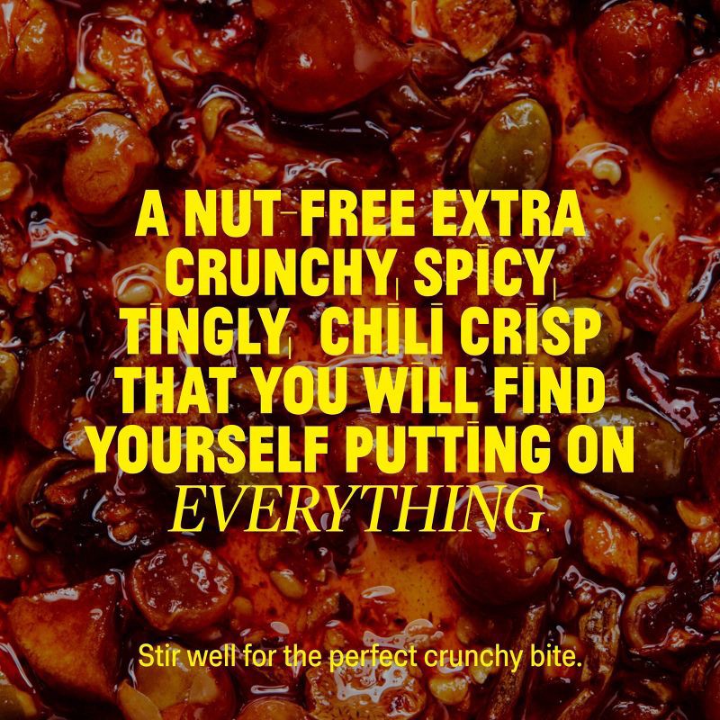 slide 7 of 8, Fly By Jing Xtra Crunchy Sichuan Chili Crisp Vegan Extra Crunchy Hot Sauce - 6oz, 6 oz