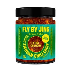 Fly By Jing Xtra Crunchy Sichuan Chili Crisp Vegan Extra Crunchy Hot Sauce - 6oz