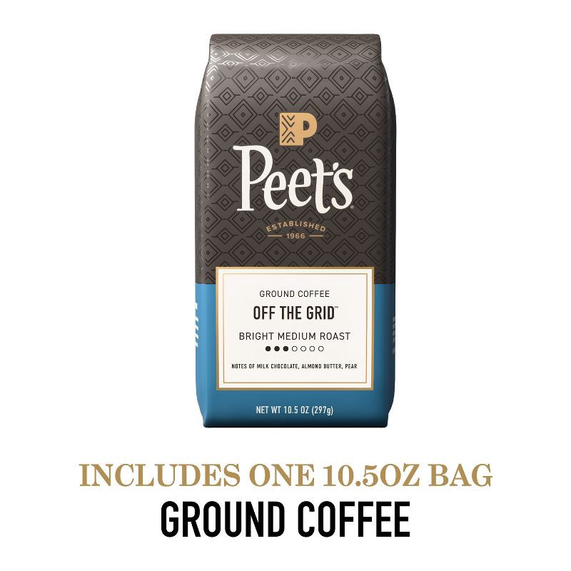 slide 2 of 9, Peet's Coffee Peet's Off The Grid Medium Roast Ground Coffee - 10.5oz, 10.5 oz