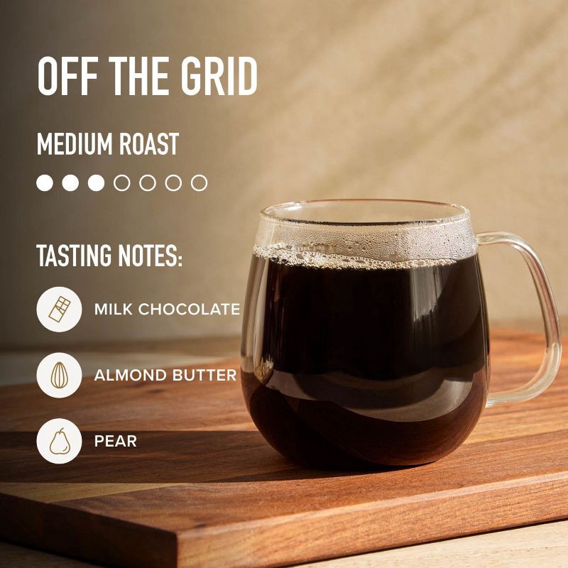slide 4 of 9, Peet's Coffee Peet's Off The Grid Medium Roast Ground Coffee - 10.5oz, 10.5 oz