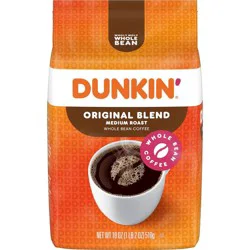 Dunkin' Donuts Dunkin' Original Blend Whole Bean Medium Roast Coffee - 18oz