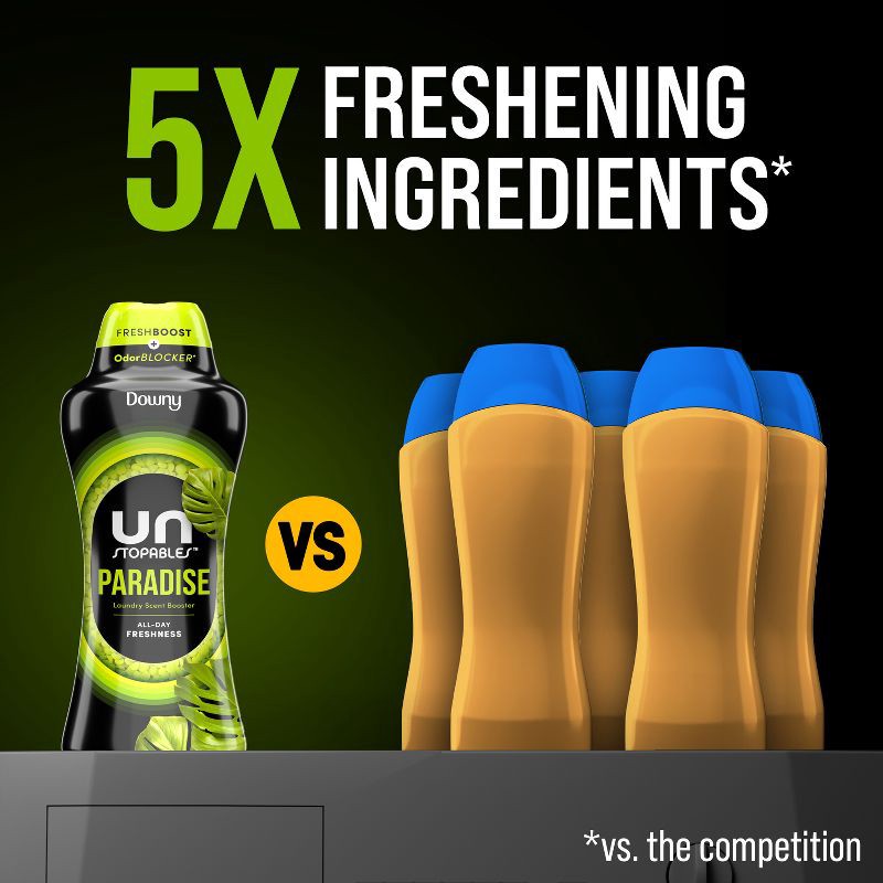 slide 6 of 11, Downy Unstopables Paradise In-Wash Scent Booster Beads - 30.1oz, 30.1 oz