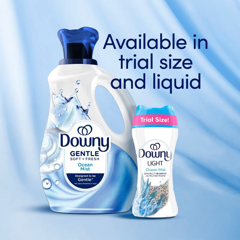 slide 11 of 13, Downy Light Ocean Mist In-Wash Scent Booster Beads - 30.1oz, 30.1 oz
