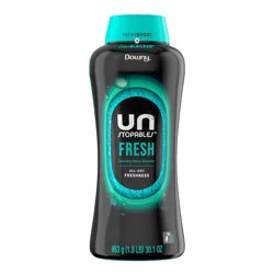 Downy Unstopables Fresh In-Wash Scent Booster Beads - 30.1oz: Odor Control, Bleach-Free, Spill-Resistant Lid