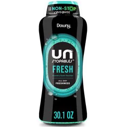 Downy Unstopables Fresh In-Wash Scent Booster Beads - 30.1oz: Odor Control, Bleach-Free, Spill-Resistant Lid