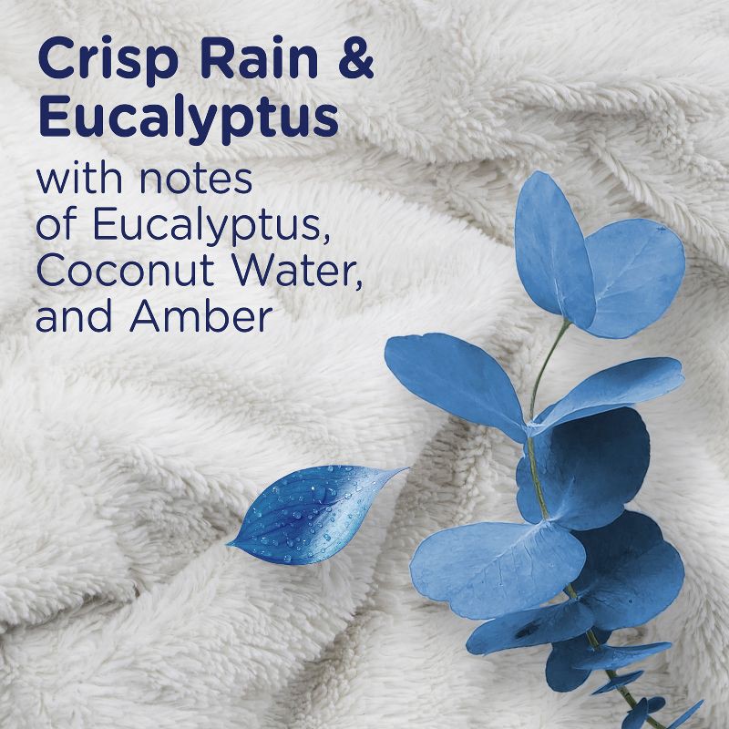 slide 6 of 11, Downy Ultra Soft + Balance Crisp Rain & Blue Eucalyptus Liquid Fabric Softener - 93 fl oz, 93 fl oz