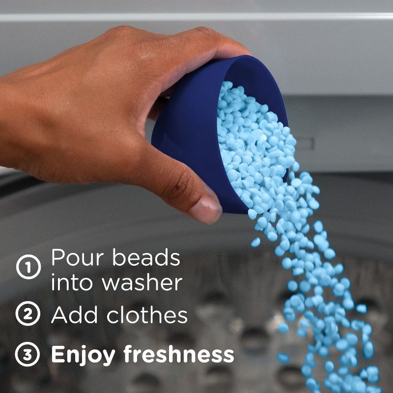 slide 8 of 12, Downy Infusions Balance Crisp Rain & Blue Eucalyptus In-Wash Scent Booster Beads - 30.1oz, 30.1 oz