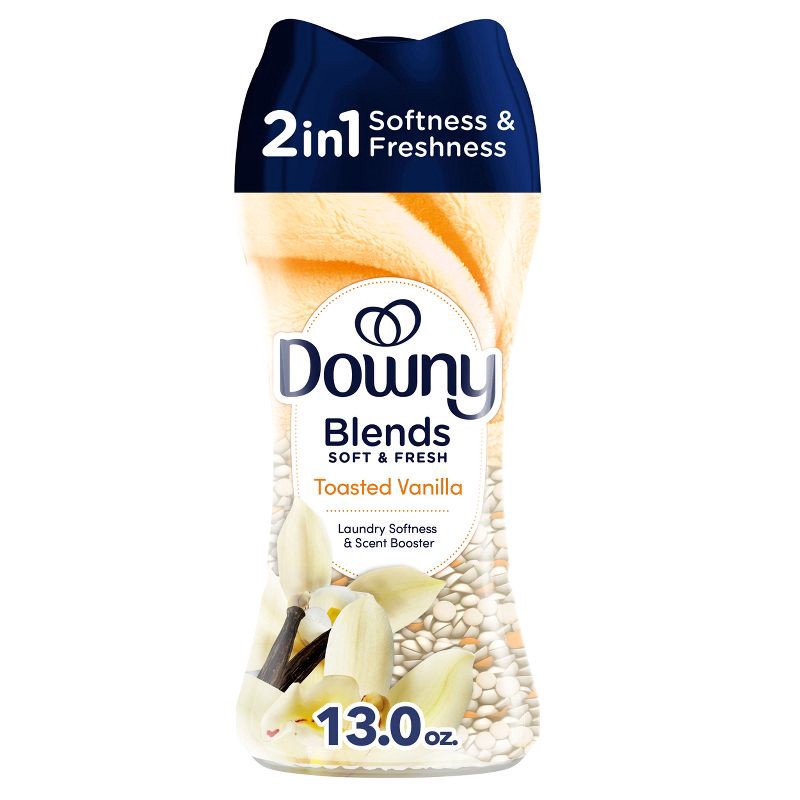 slide 1 of 10, Downy Blends Soft & Fresh In-Wash Scent Booster - Toasted Vanilla Scented Laundry Bead - 13oz, 13 oz