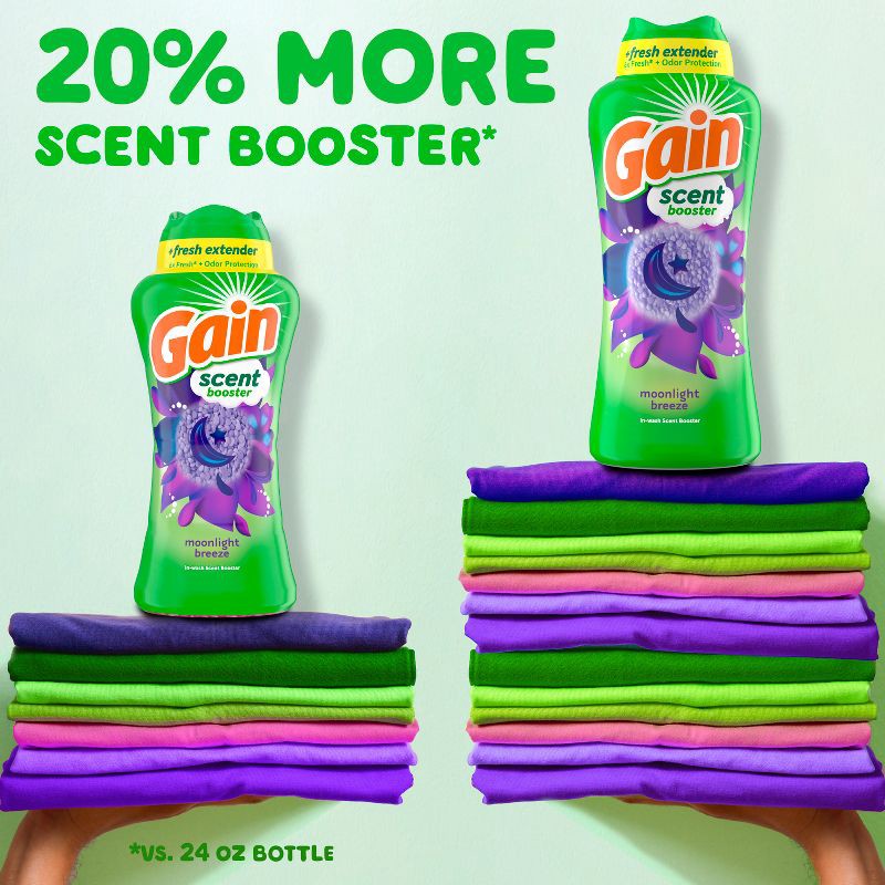slide 9 of 10, Gain Fireworks Moonlight Breeze In-Wash Scent Booster Beads - 30.1oz, 30.1 oz