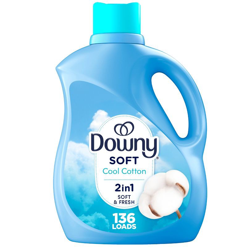 slide 1 of 10, Downy Soft Cool Cotton Liquid Fabric Softener - 100 fl oz, 100 fl oz
