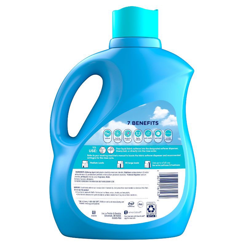slide 10 of 10, Downy Soft Cool Cotton Liquid Fabric Softener - 100 fl oz, 100 fl oz