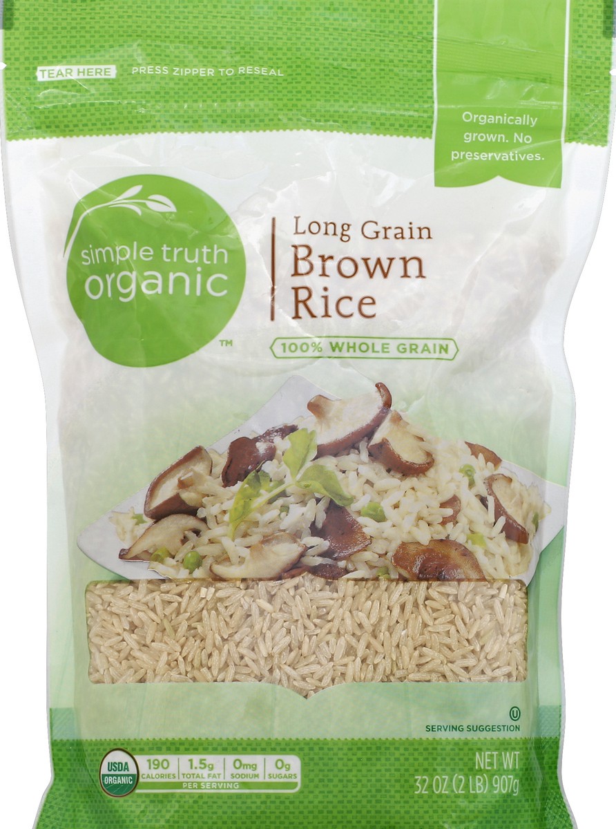 slide 1 of 3, Simple Truth Organic Brown Rice 32 oz, 32 oz