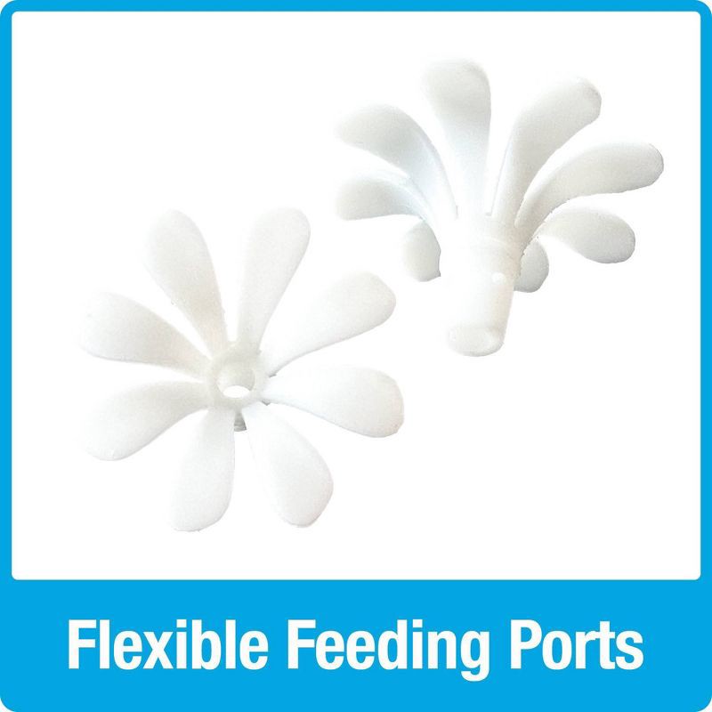 slide 6 of 6, Nature's Way Bird Products Nature's Way 20oz Scarlet Swirl Glass Hummingbird Feeder: Easy Clean, Weather-Resistant, 5 Feeding Stations, 20 oz