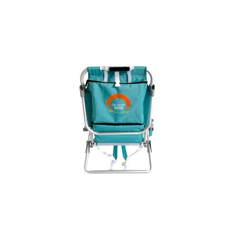slide 3 of 5, Ocean Zero Lay Flat Backpack Chair Aqua, 1 ct