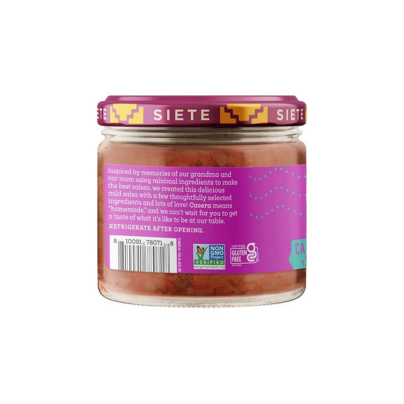 slide 2 of 6, Siete Casera Mild Salsa Roja - 10.5oz, 10.5 oz