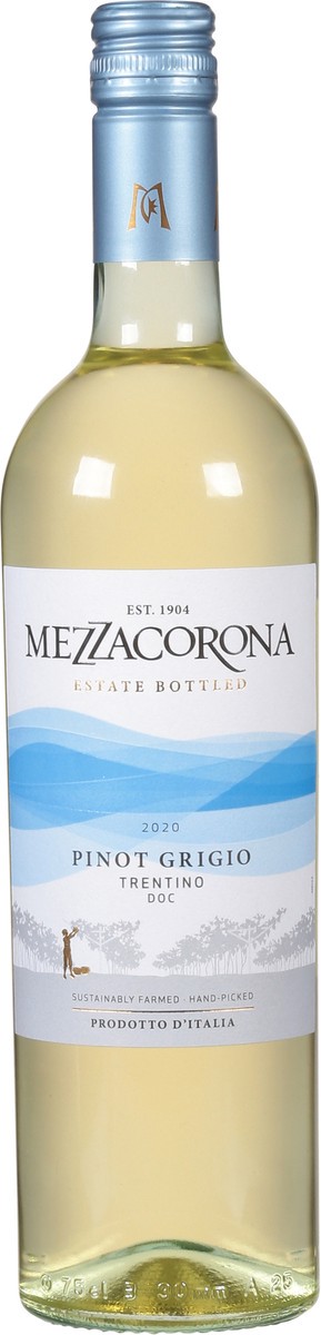 slide 1 of 10, Mezzacorona Pinot Grigio White Wine, 750 ml