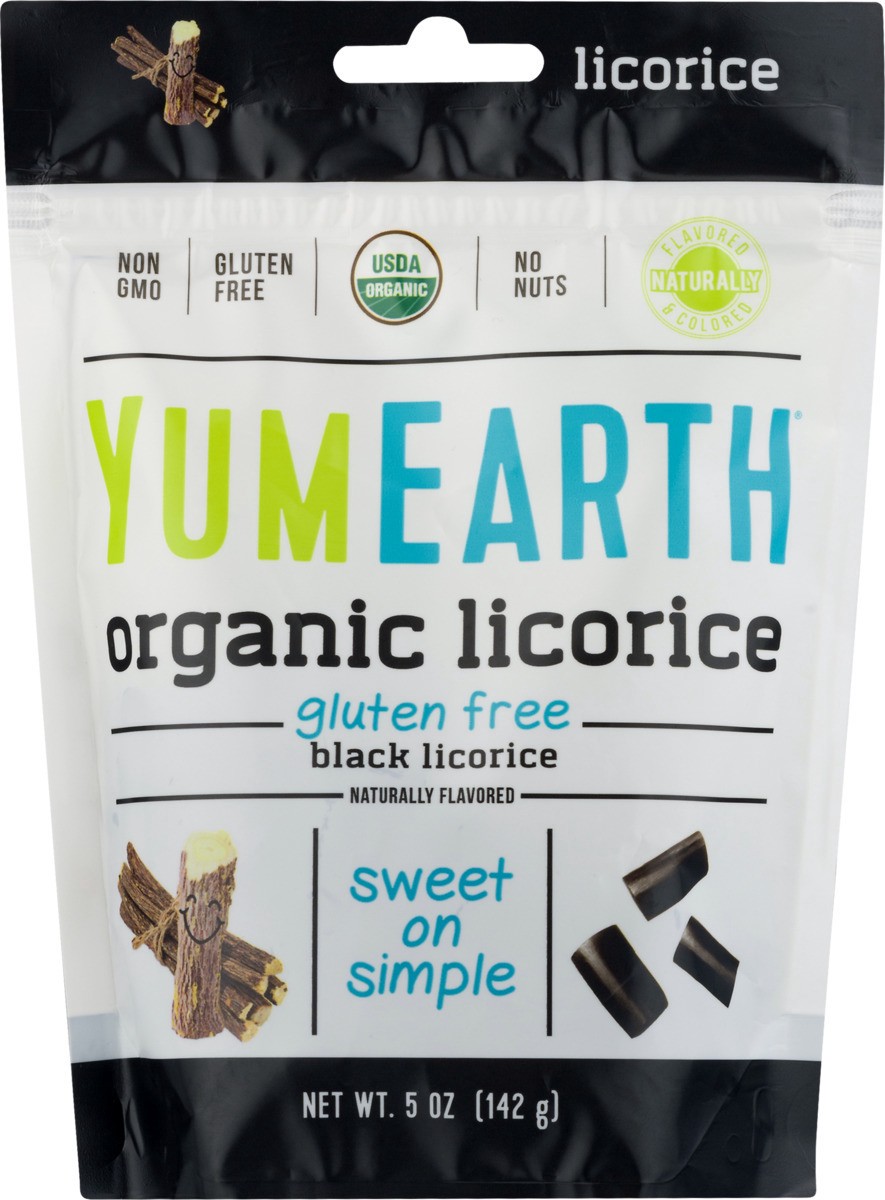 slide 9 of 11, YumEarth Organic Black Licorice, 5 oz