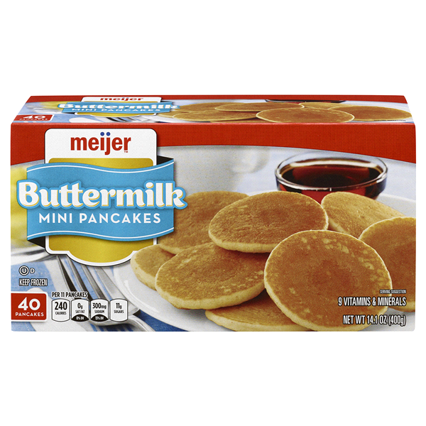 slide 1 of 2, Meijer Buttermilk Mini Pancakes Box, 15 oz