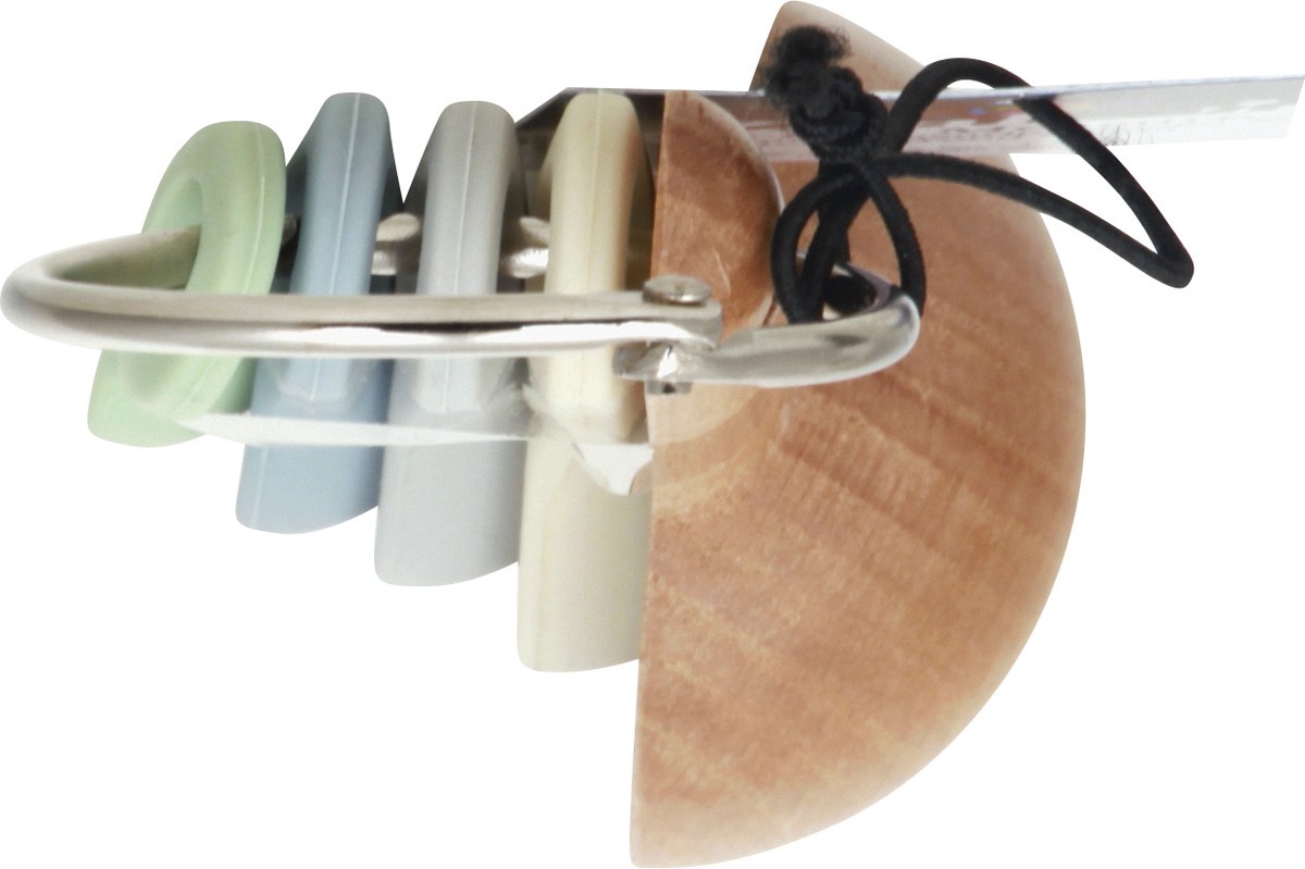 slide 6 of 11, Zeal Silicone Measuring Spoon Set with Beech Wood Spoon 1 ea, 1 ct