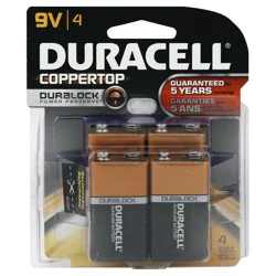 Duracell Batteries 4 ea
