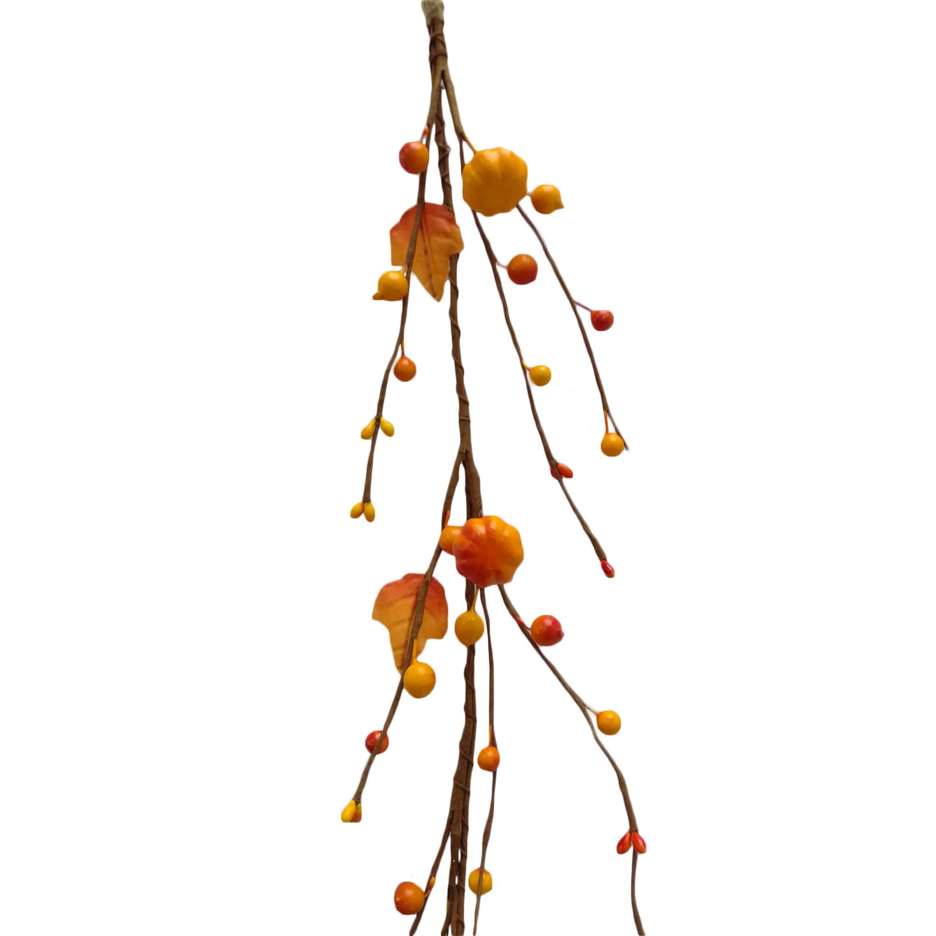 slide 2 of 3, 5ft. Orange Pumpkin Coiled Garland By Ashland, 5 ft