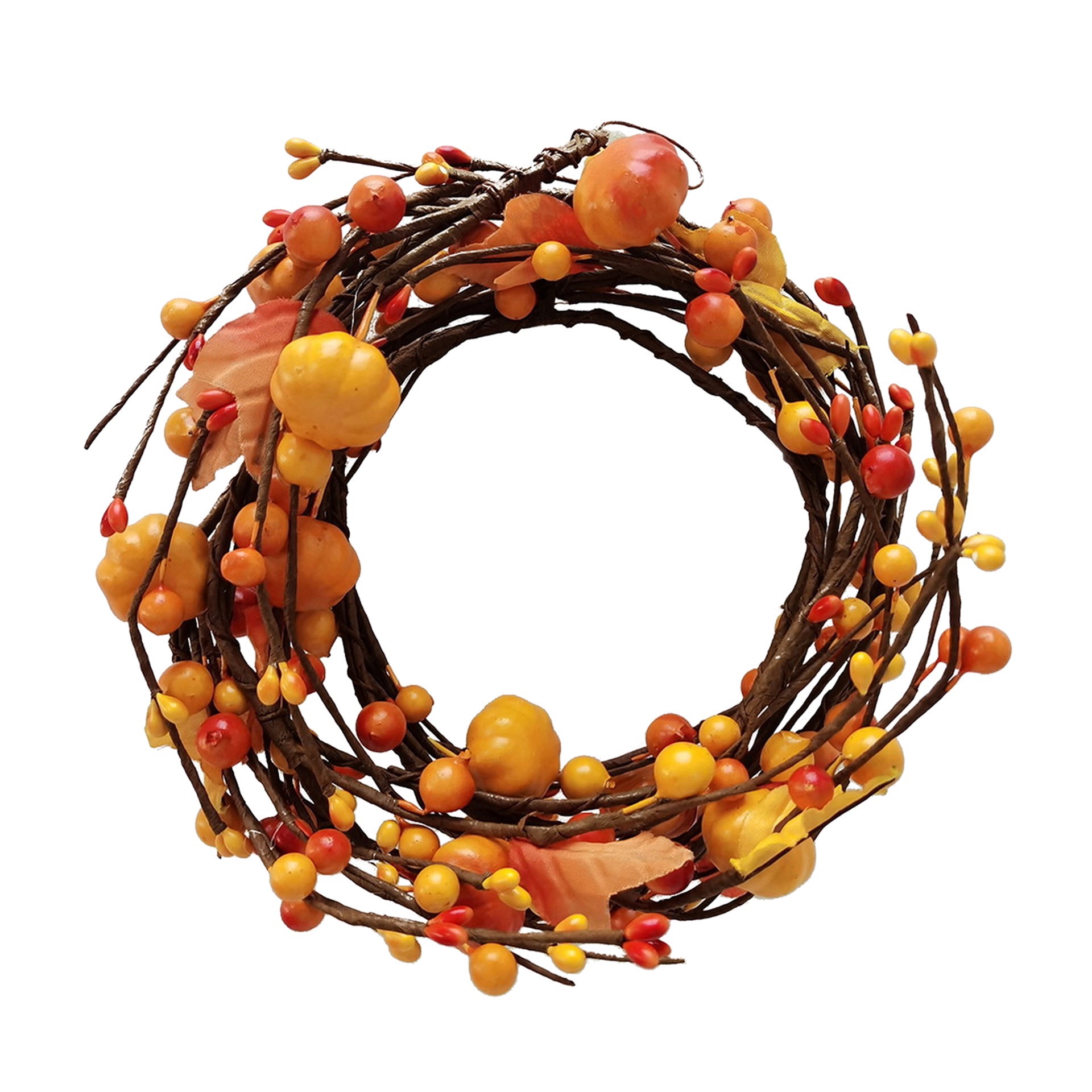 slide 3 of 3, 5ft. Orange Pumpkin Coiled Garland By Ashland, 5 ft