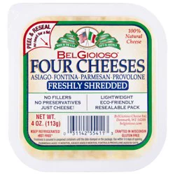 BelGioioso Four Cheeses, Freshly Shredded