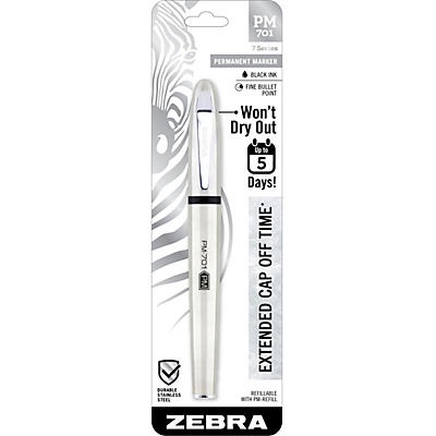 slide 1 of 1, Zebra Pen Pm-701 Fine Bullet Point Permanent Marker, 1 ct