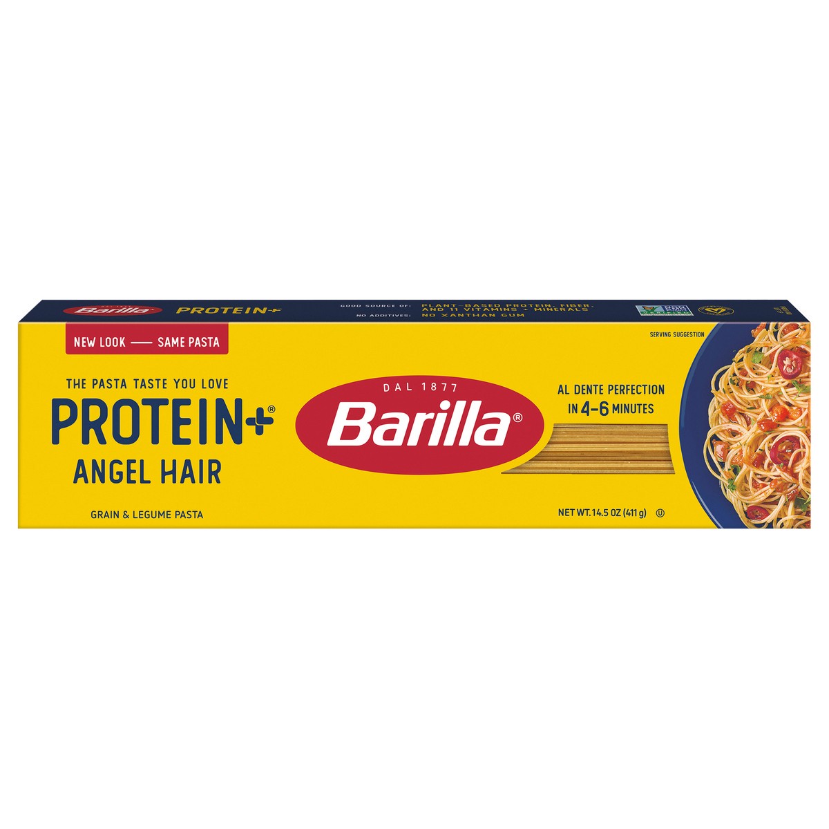 slide 1 of 9, Barilla Proteinplus Multigrain Angel Hair Pasta, 14.5 oz