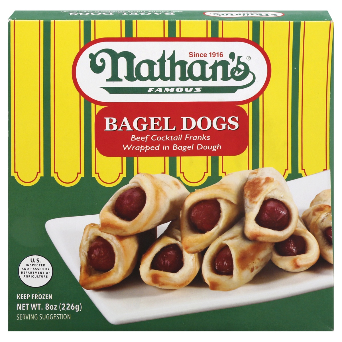 Nathan's Famous Bagel Dogs 8 oz Shipt