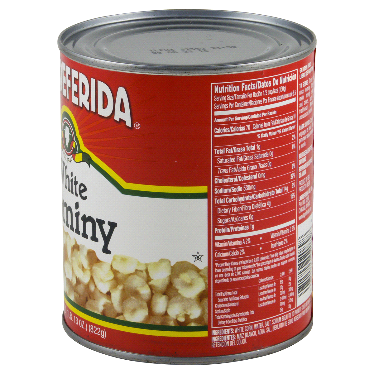 slide 4 of 4, La Preferida TUTY White Hominy, 1 ct