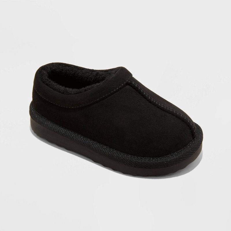 slide 1 of 4, Toddler Jude Clog Slippers - Cat & Jack™ Black 11T, 1 ct