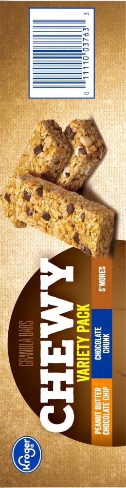 slide 3 of 5, Kroger Chewy Granola Bars Variety Pack, 18 ct; 0.84 oz