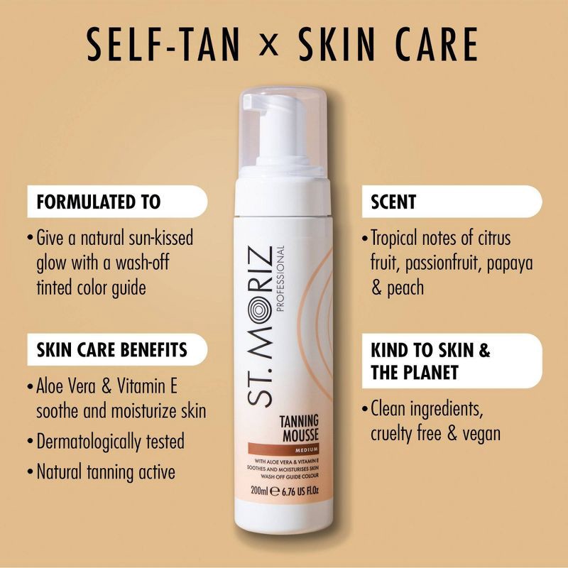 slide 11 of 11, St. Moriz Professional Instant Self Tanning Mousse - Medium - 6.76 fl oz, 6.76 fl oz