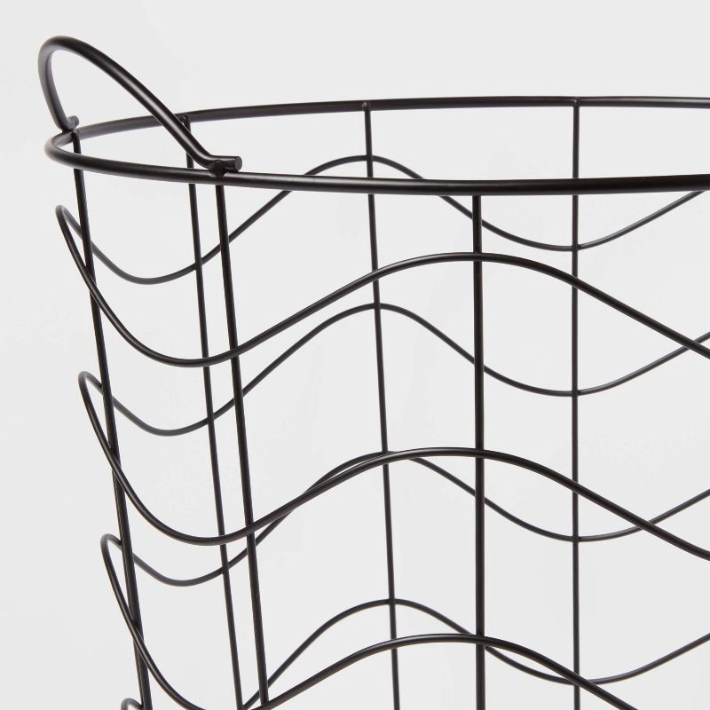 slide 3 of 3, Large Kids' Wave Wire Storage Black - Pillowfort™, 1 ct