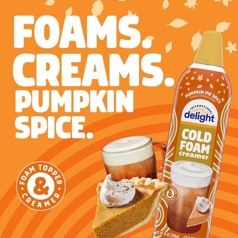 slide 5 of 10, International Delight Cold Foam Pumpkin Spice Creamer - 14 fl oz, 14 fl oz