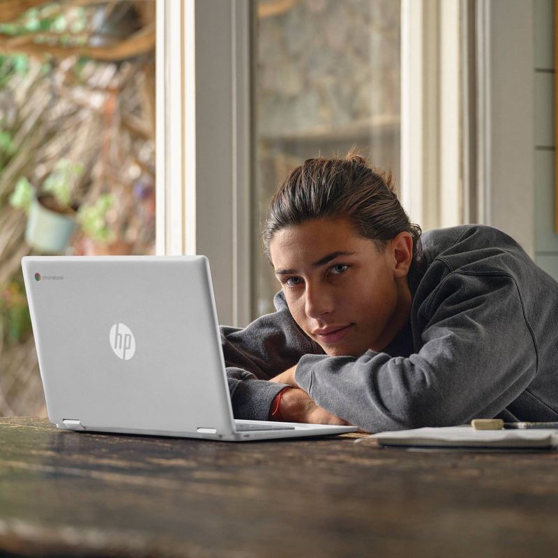 slide 10 of 14, HP Inc. HP 14" Chromebook - Intel Processor - 4GB RAM - 64GB Flash Storage - Silver (14a-nf0002tg), 1 ct