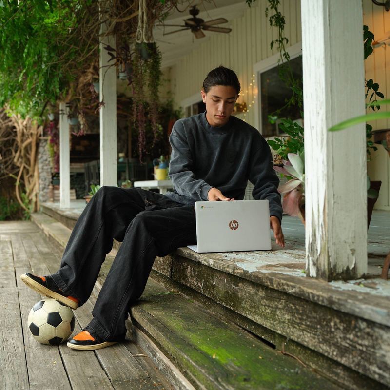 slide 3 of 14, HP Inc. HP 14" Chromebook - Intel Processor - 4GB RAM - 64GB Flash Storage - Silver (14a-nf0002tg), 1 ct