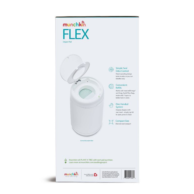slide 4 of 10, Munchkin Flex Diaper Pail, 1 ct