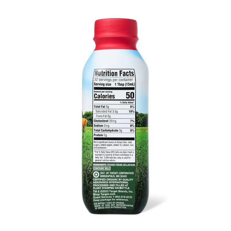 slide 2 of 4, Organic Heavy Whipping Cream - 16 fl oz - Good & Gather™, 16 fl oz