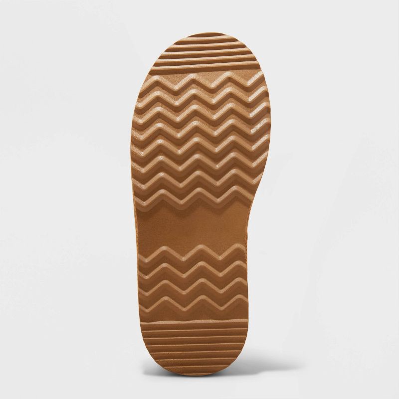 slide 4 of 4, Women's Kaya Genuine Suede Clog Slippers - Auden™ Brown 8: Slip-On Indoor/Outdoor, Cushioned Footbed, Medium Width, 1 ct