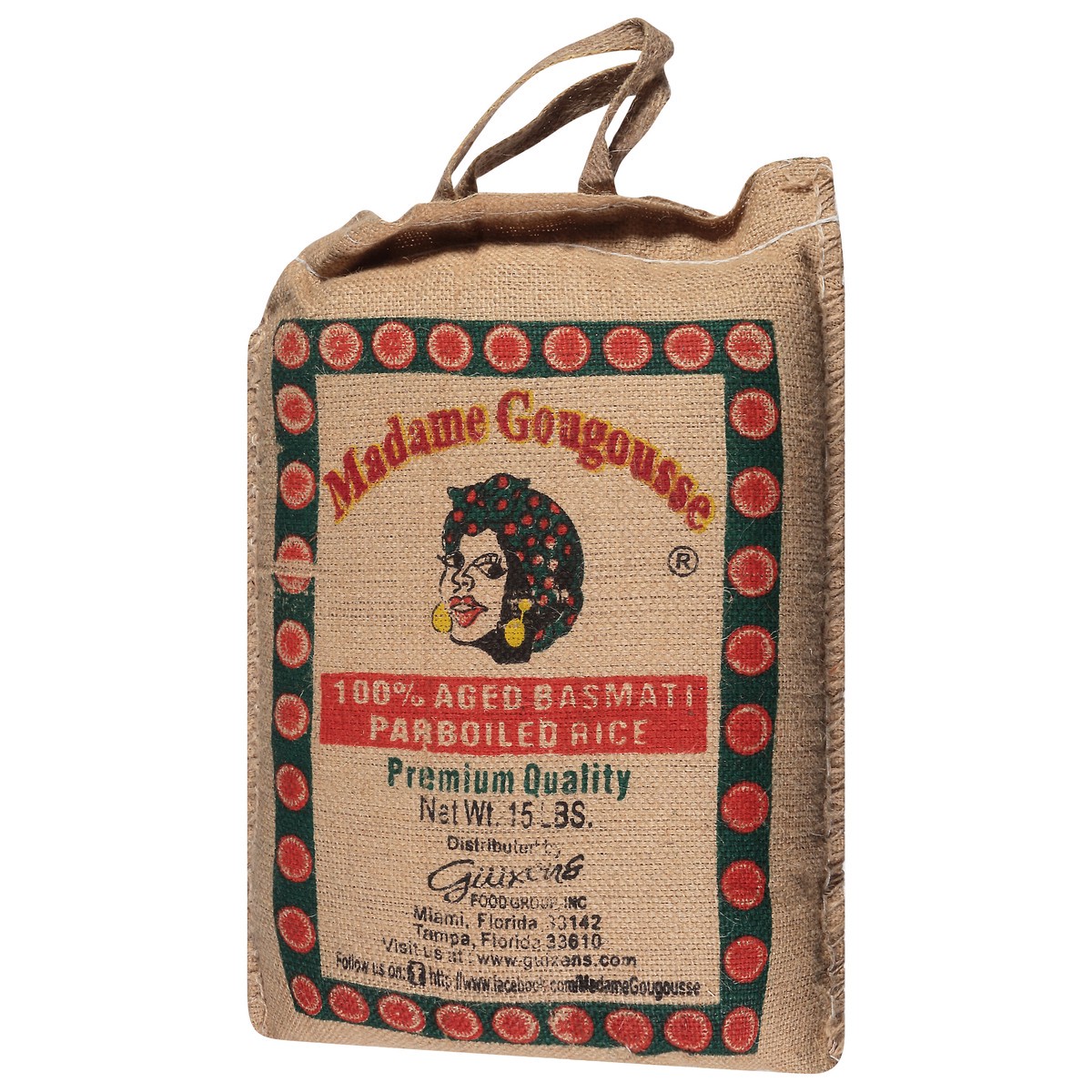 slide 6 of 10, Madame Gougousse Parboiled 100% Aged Basmati Rice 15 lb, 15 lb