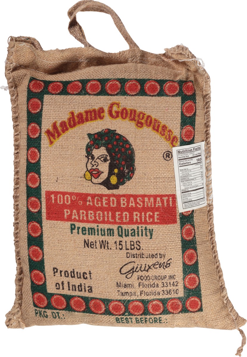 slide 8 of 10, Madame Gougousse Parboiled 100% Aged Basmati Rice 15 lb, 15 lb