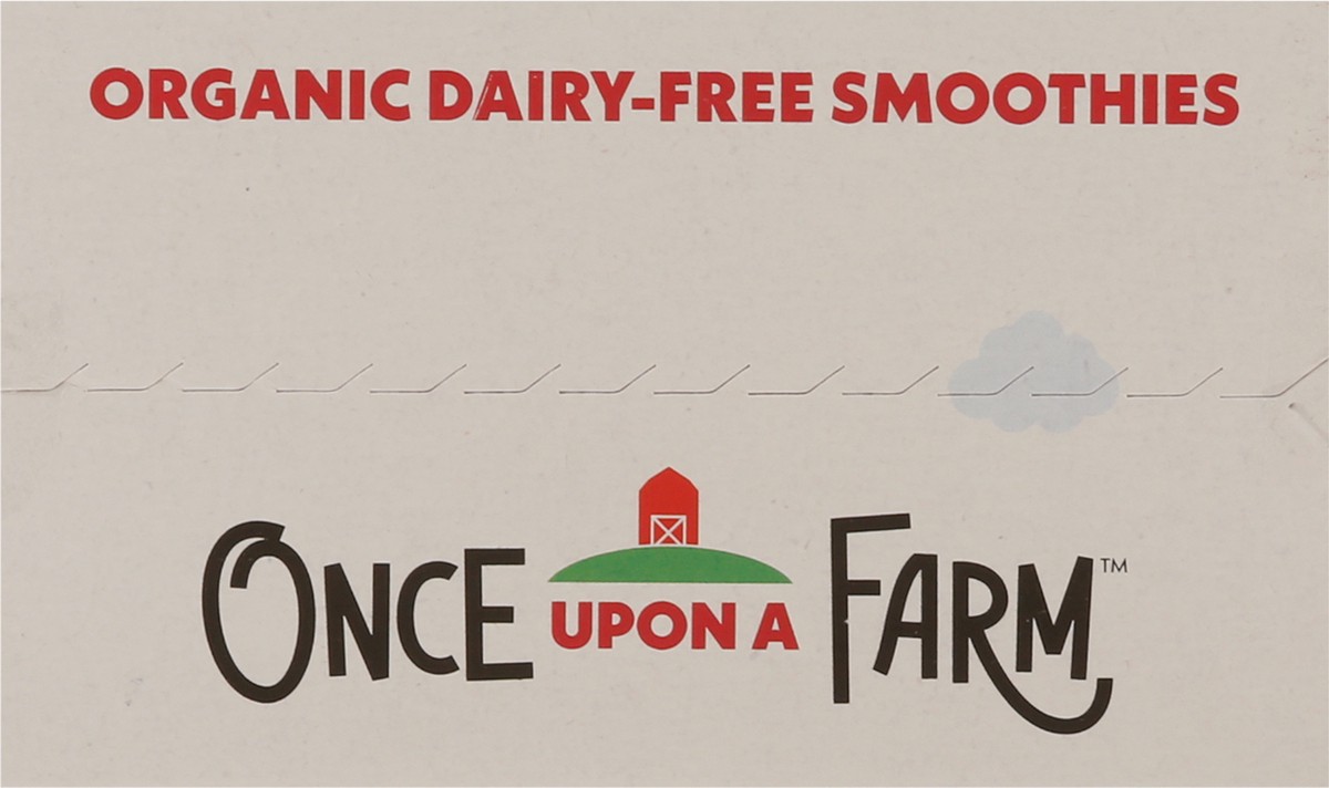 slide 9 of 9, Once Upon a Farm 4 Pack Organic Dairy Free Strawberry Banana Swirl Smoothie 4 - 4 oz Pouches, 4 ct