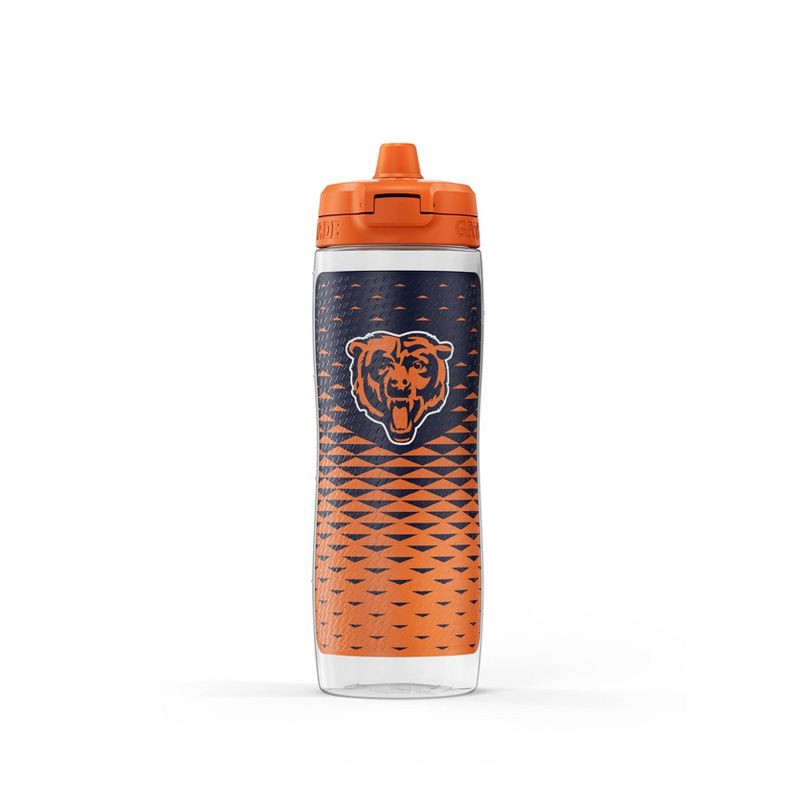 slide 3 of 8, NFL Chicago Bears Gatorade Gx Plastic Water Bottle - 30oz: Portable Drinkware, Navy Blue, 30 oz