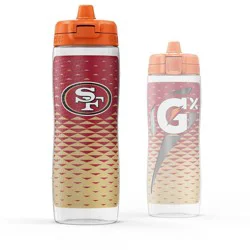 NFL San Francisco 49ers Gatorade Gx Plastic Water Bottle - 30oz: Portable Drinkware
