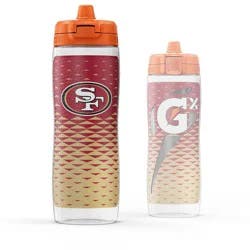 NFL San Francisco 49ers Gatorade Gx Plastic Water Bottle - 30oz: Portable Drinkware