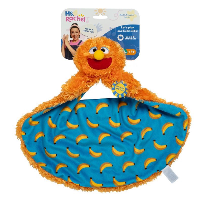 slide 2 of 10, Ms. Rachel Herbie Huggable Lovey Toy, 1 ct