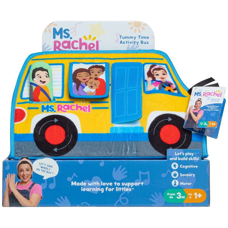 slide 2 of 10, Ms. Rachel Tummy Time Activity Bus Baby Toy, 1 ct